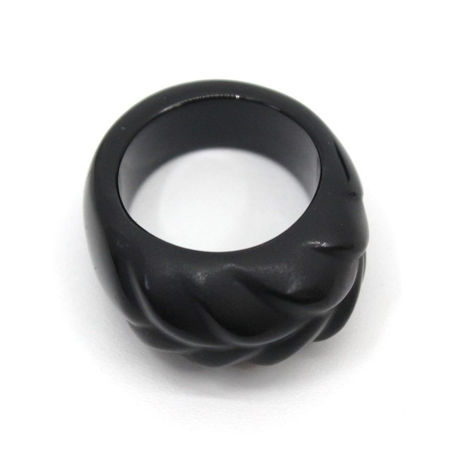 M**様 ラリック Lalique リング 指輪 ブラック アクセサリー ラリック LALIQUE リング 指輪 ブラック 黒 約11号 箱 - メルカリ