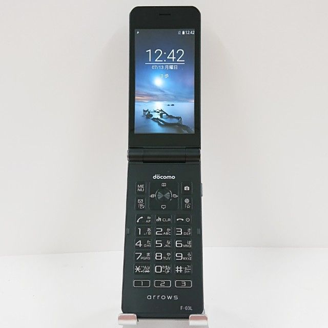arrows ケータイ F-03L ドコモ ブラック 本体 c12137