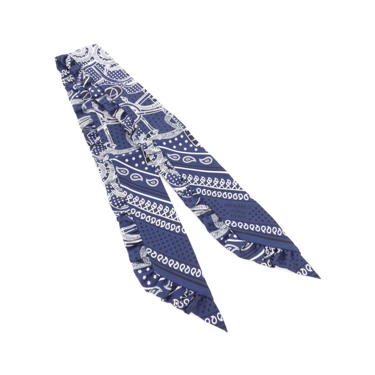 ✨️極美品✨️ エルメス ツイリー Eperon d'Or Bandana 紺 エルメス(HERMES)エルメス ツイリー Eperon d'Or Bandana