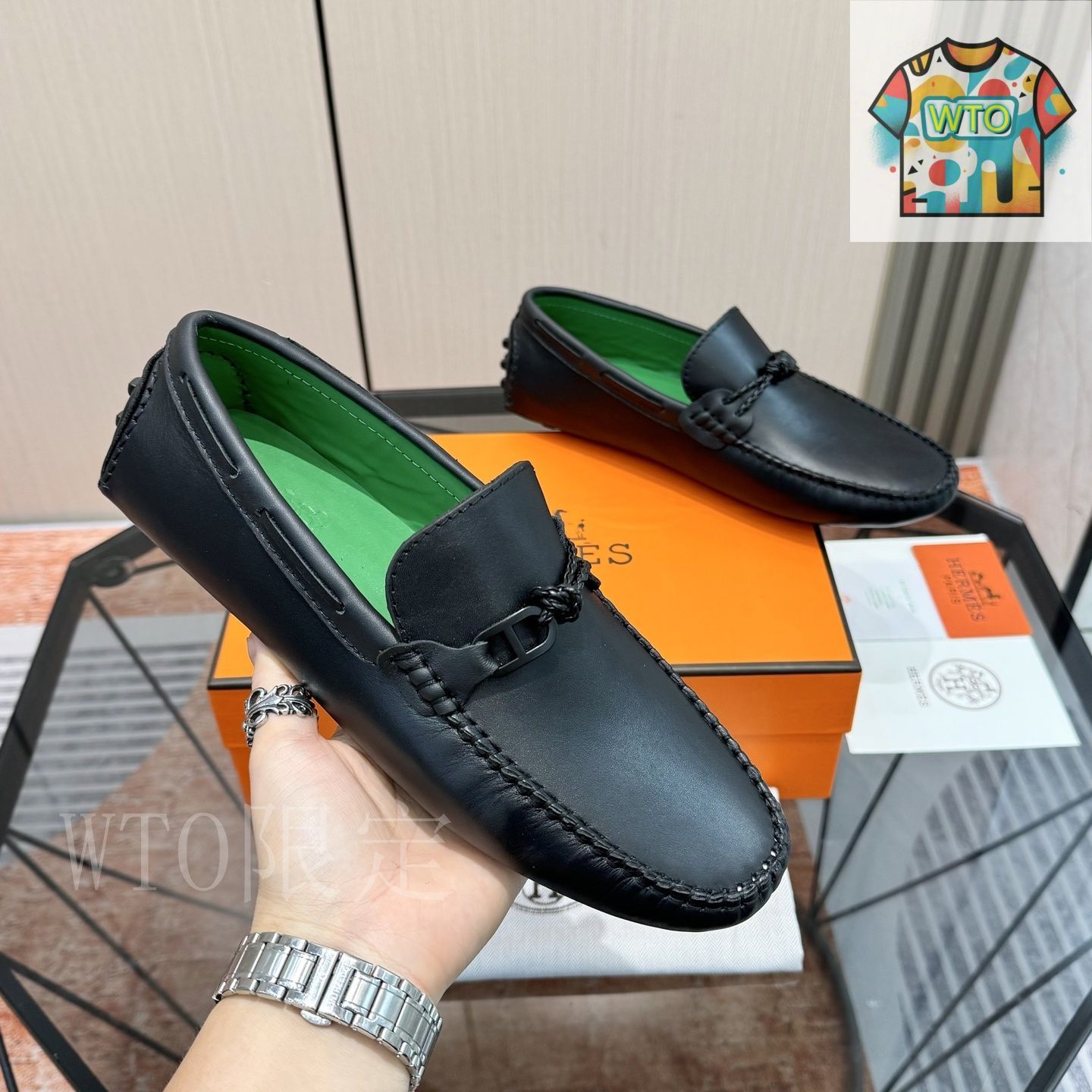 HERMES エルメス クラシック メンズ ローファー09-3 - メルカリ