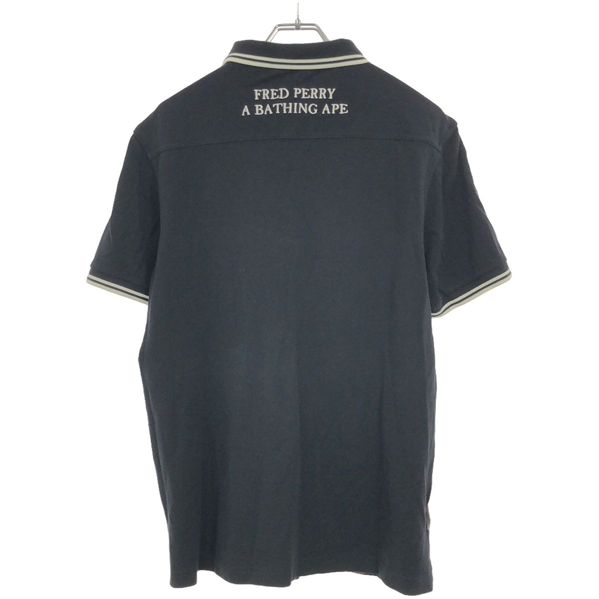 【新品】A BATHING APE×Fred Perry ポロシャツ M カモフラ A PERRY BATHING セール アウトレット ブラック