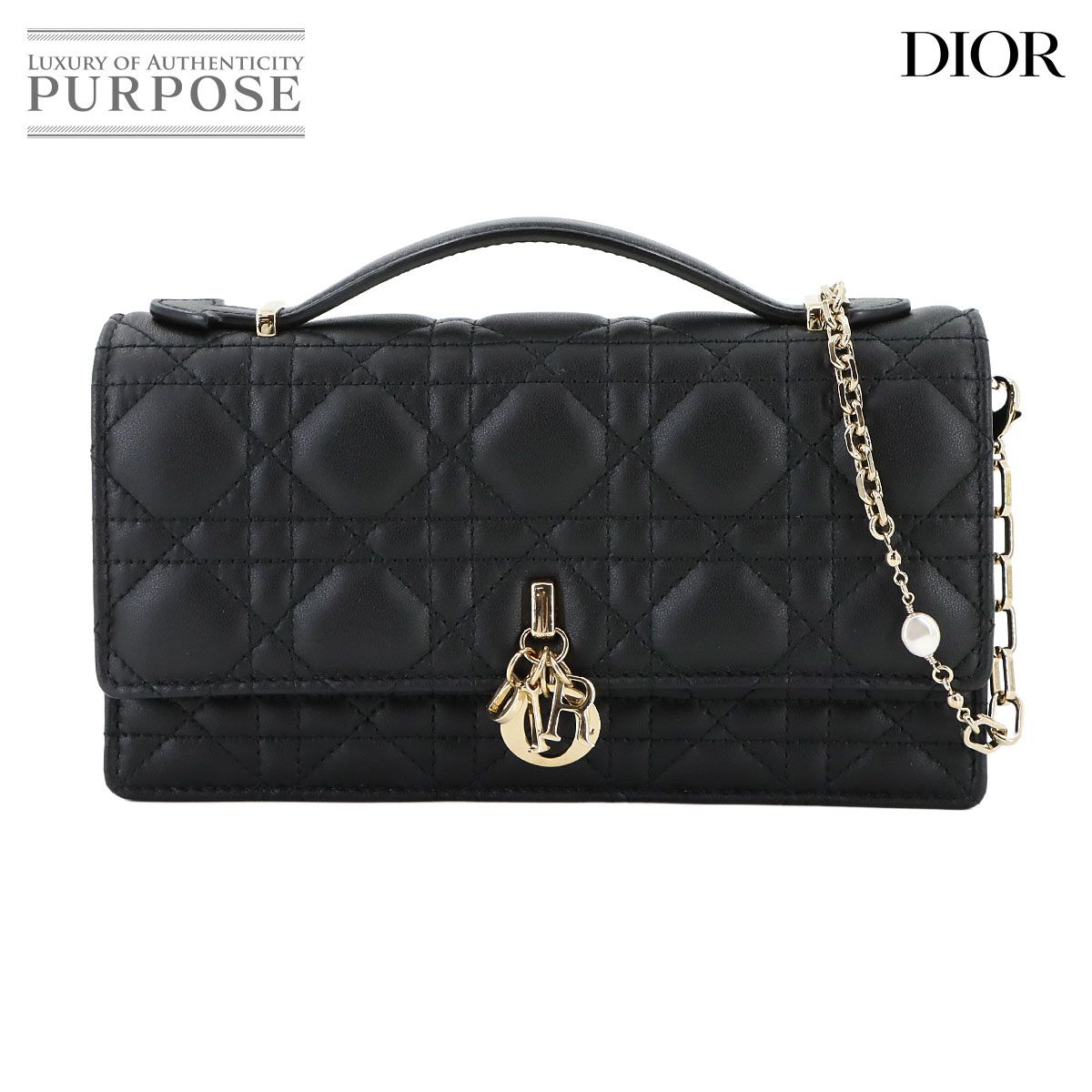Dior ブラック カナージュ My Dior ショルダーバッグ 2WAY Dior - ディオール バッグ レディース ショルダーバッグ 2WAY