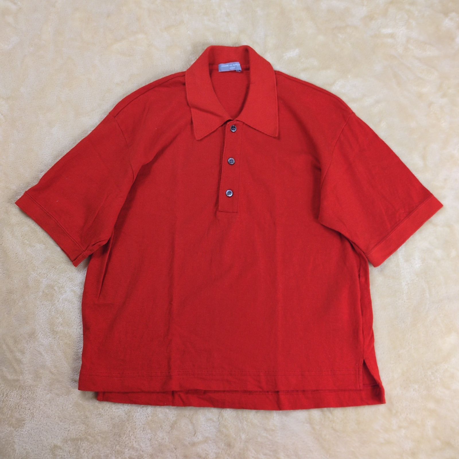 希少】コムデギャルソンオム 田中オム ワイドシルエット ポロシャツ