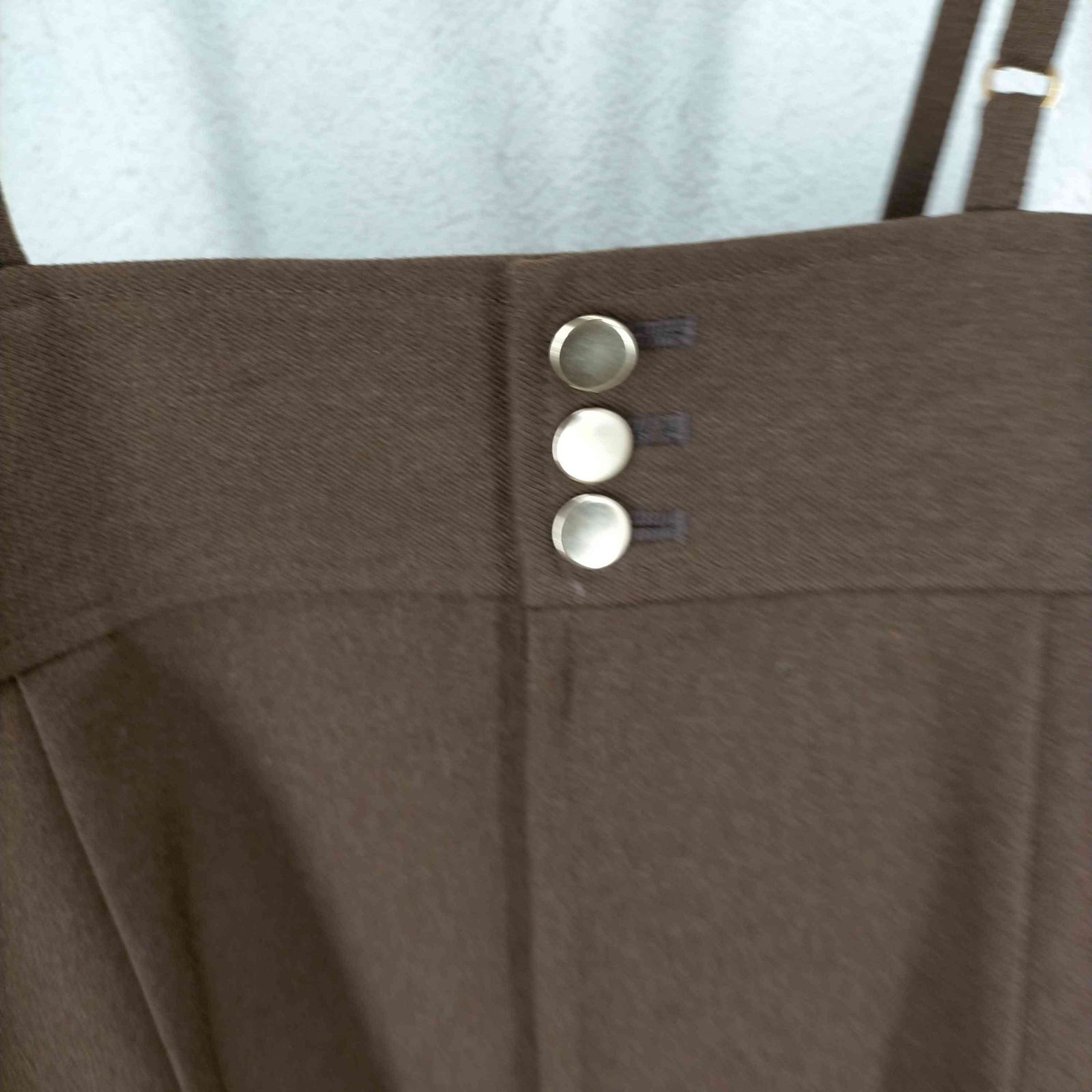 【タグ付き未使用品】アルアバイル　洗える　ポリエステルツイル サロペットスカート アルアバイル allureville 【洗える】ポリエステルツイル