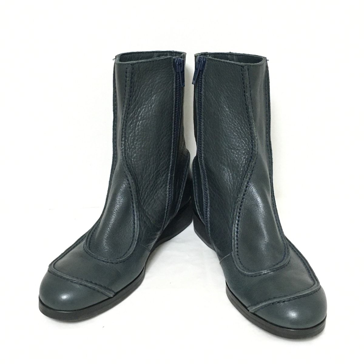 美品★JURGENLEHL ヨーガンレール★革　ブーツ　ショートブーツ　黒 ヨーガンレールのショートブーツ ヨーガンレール ショートブーツ 黒