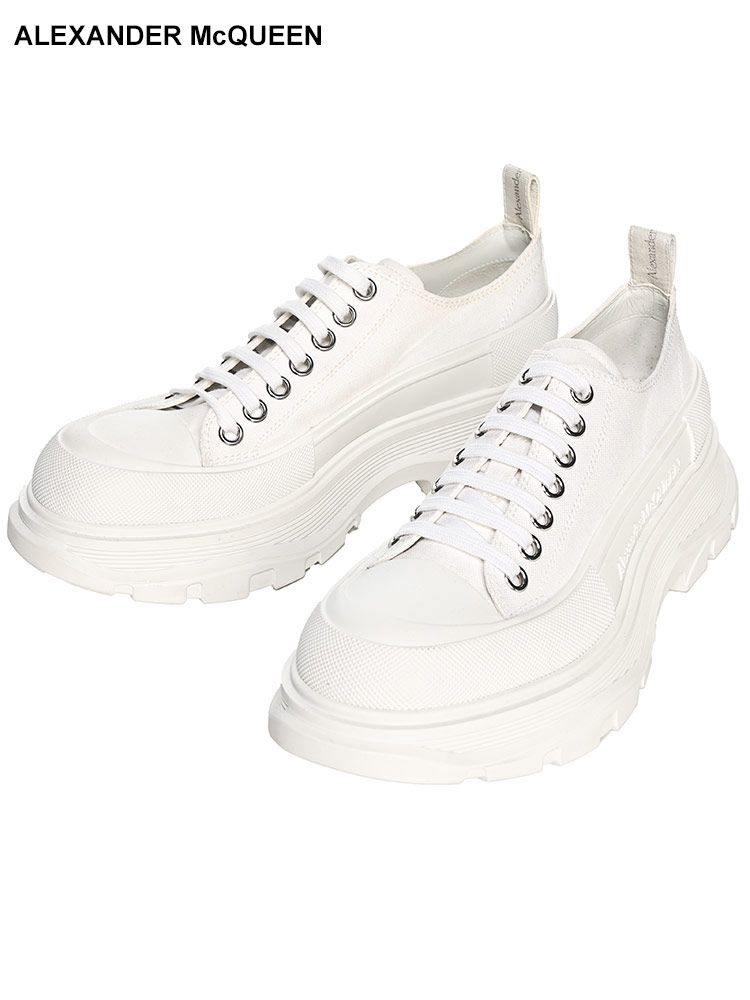 ALEXANDER McQUEEN (アレキサンダーマックイーン) トレッド スリック レースアップ ハイカット スニーカー TREAD SLICK (ホワイト)