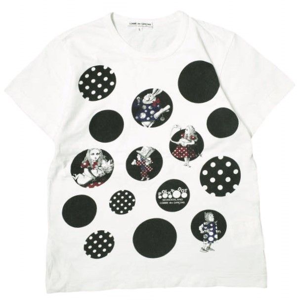 新品未開封　COMME des GARCONS Tシャツ　不思議の国のアリス COMME des GARCONS コムデギャルソン 日本製 13AW 不思議の国の