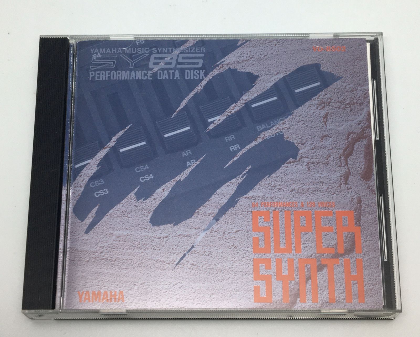 ヤマハ・ミュージック・シンセサイザー　データディスク　フロッピーディスク　VD8502　SUPER SYNTH　YAMAHA MUSIC THINTHESIZER SY85 PERFORMANCE DATA DISK