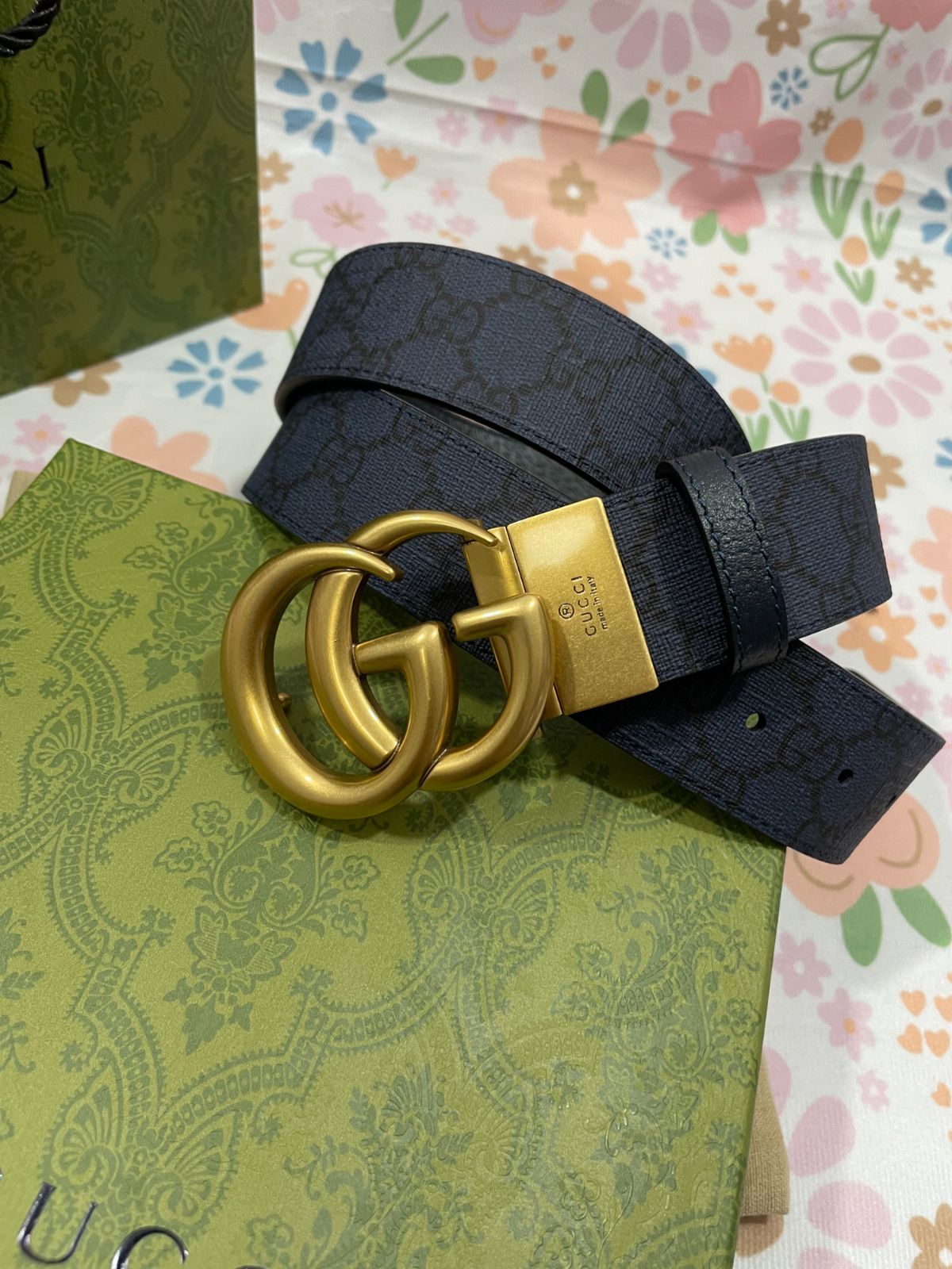 大幅値下げGUCCI グッチ ダブルG ベルトかなり綺麗 - メルカリ