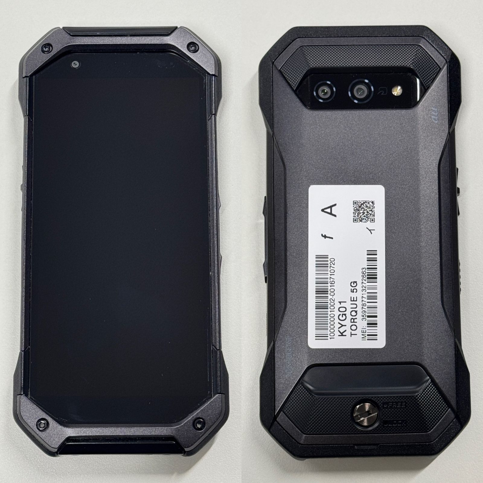 ジャンク品」TORQUE 5G KYG01 ブラック AU一括◯【管理番号