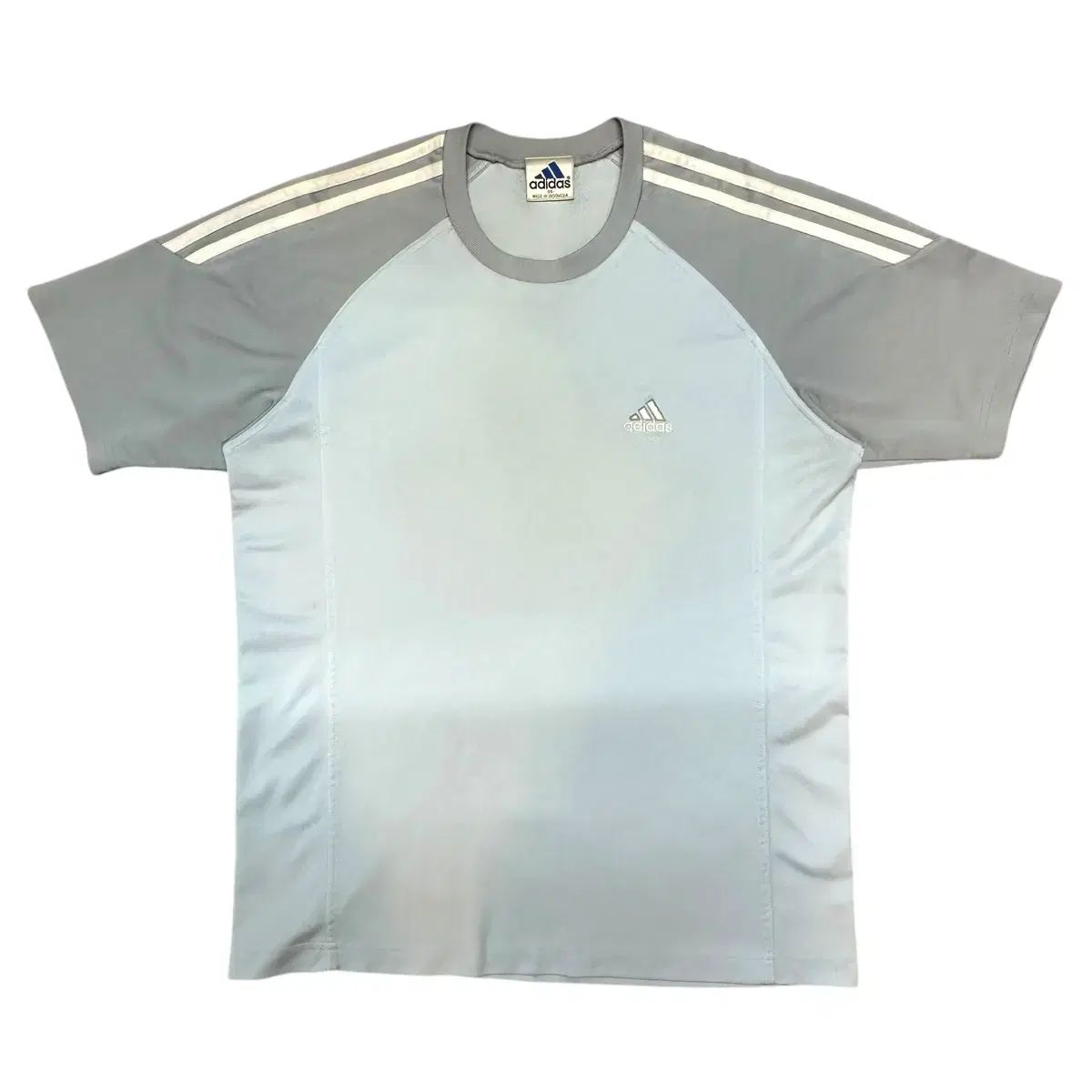 adidas(アディダス) 90s ライトブルー グレー 機能性 半袖 (レアセール)