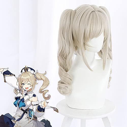 新品 原神バーバラのウィッグ スプレ げんしん アクセサリー