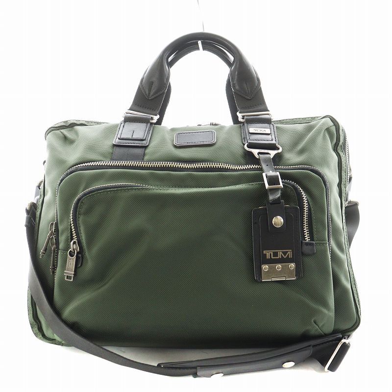 トゥミ TUMI ALPHABRAVO ユマ Yuma スリムブリーフ ショルダーバッグ ハンドバッグ ビジネスバッグ 2way カーキ 22631SPH |AN1