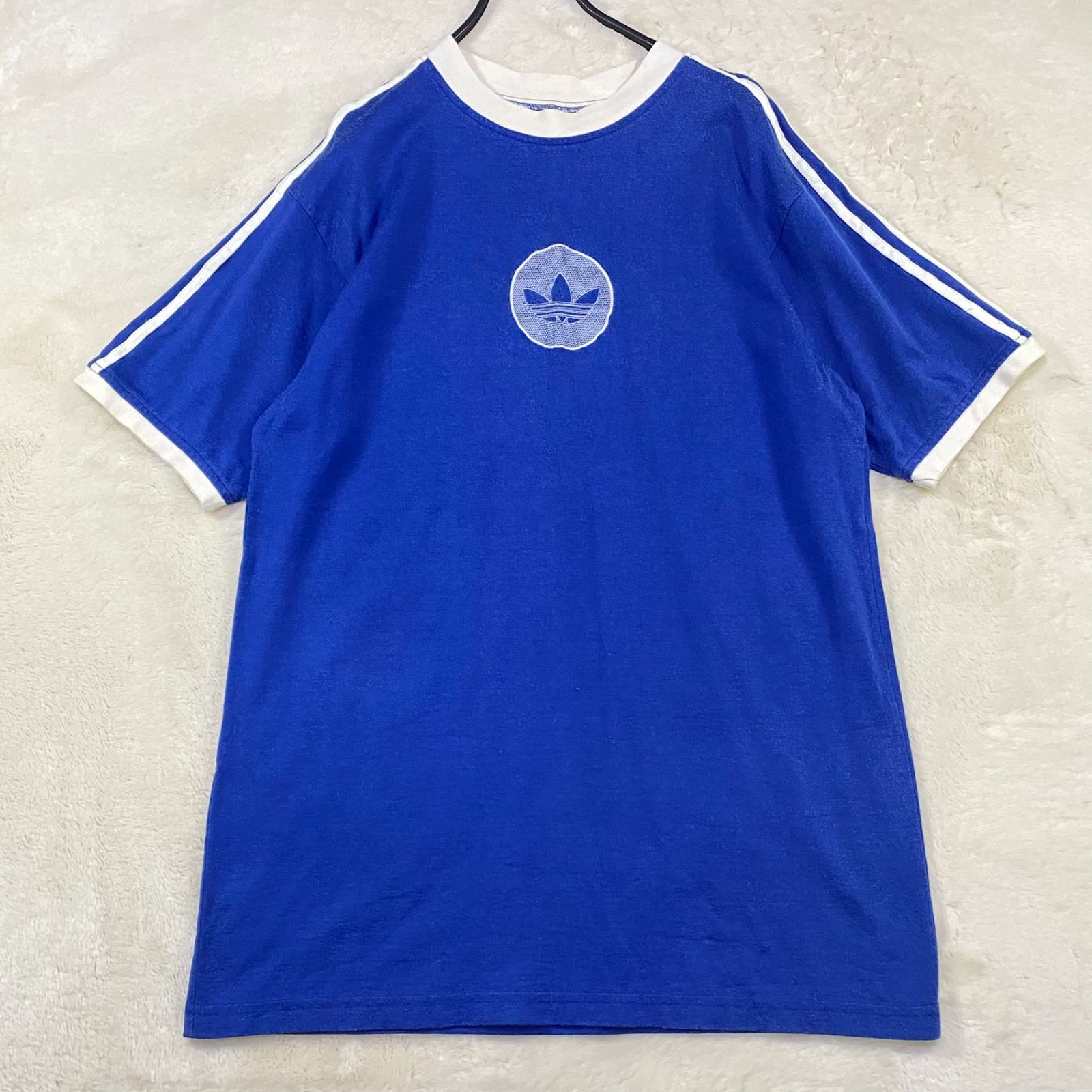adidas リンガーTシャツ トレフォイルロゴ vintage 80s 80's Adidas 