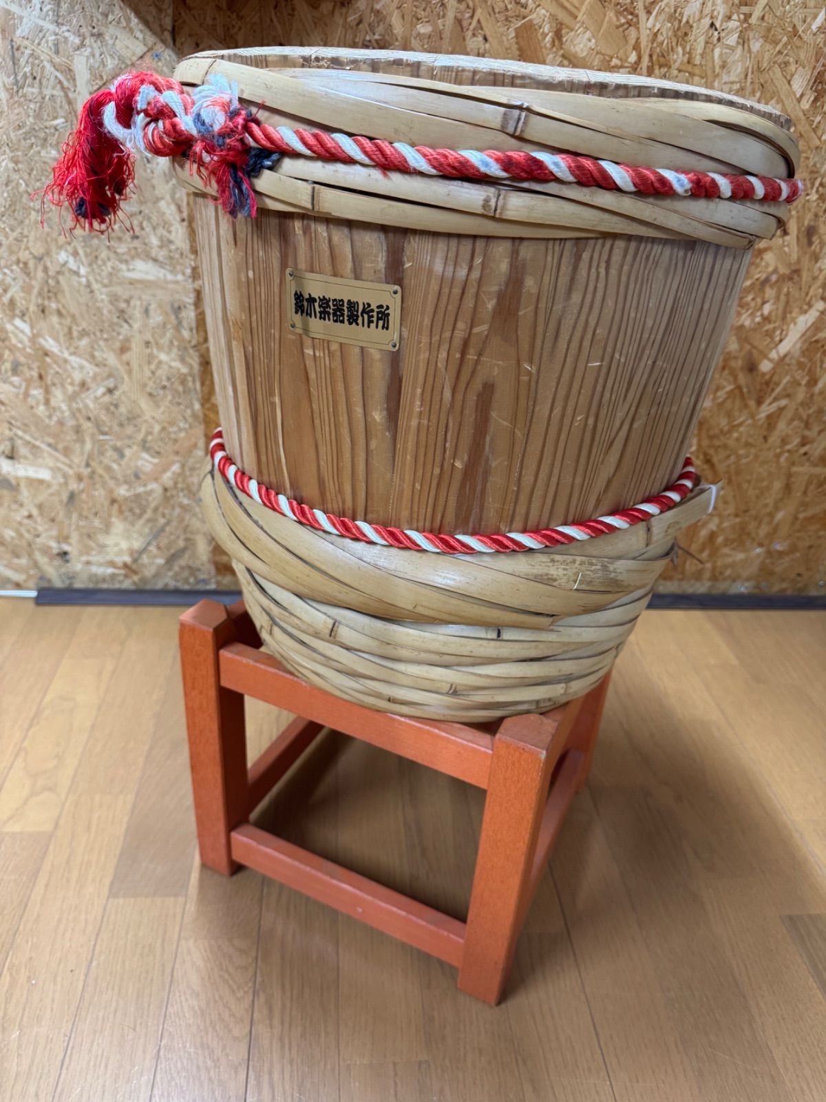 鈴木楽器製作所 樽太鼓 一斗樽 台付き