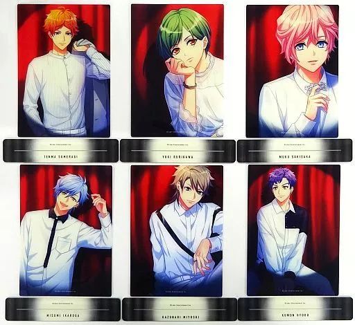 中古】雑貨 夏組 Spotlight アクリルパネル6個セット 「A3!(エースリー