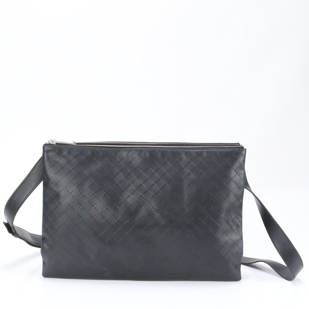 【美品】ボッテガヴェネタ　イントレチャート　ハンドバッグ　編み込み　レザー　黒色 良品✨ボッテガヴェネタ イントレチャート レザー 編み込み