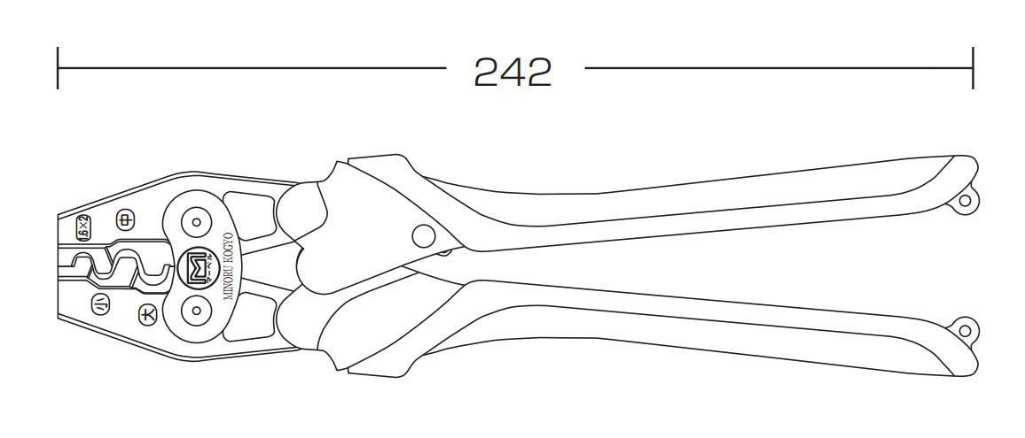 マーベル MARVEL MH-17S ハンドプレス リングスリーブ用 品番 MH-17S 工具 電設 電線 電工 設備 電気 工事 建築 建設 圧着工具 端子 HRDEVELOPMENT_JP
