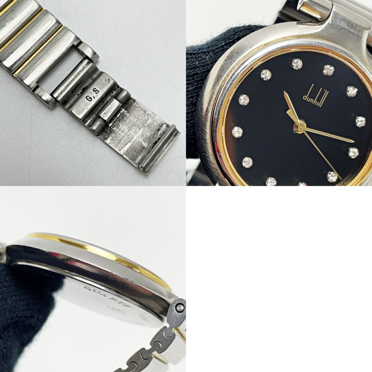 ダンヒル　クォーツ腕時計 シルバー/ゴールド dunhill ダンヒル レディース 腕時計 STERLING SILVER 925