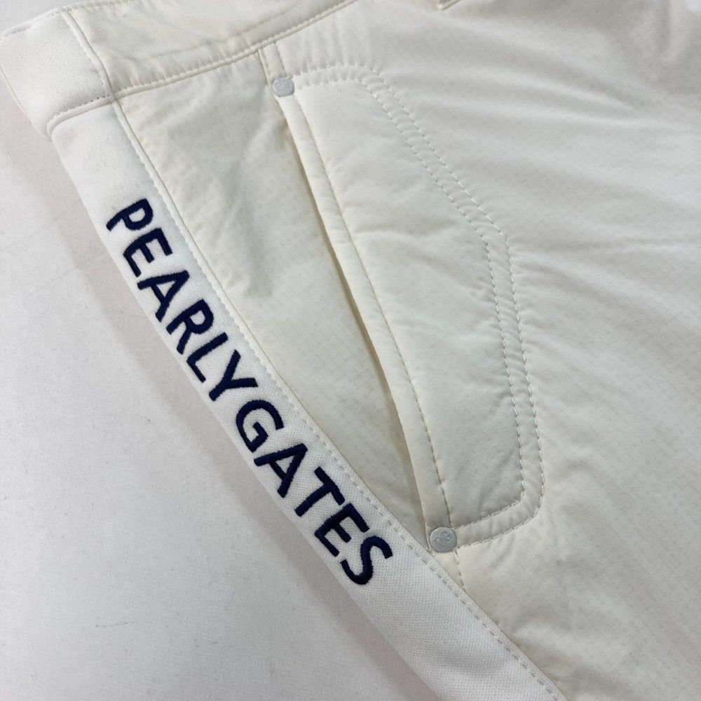 サイズ：1 PEARLY GATES パーリーゲイツ  中綿パンツ 総柄 ホワイト系 [240101398282] ゴルフウェア レディース ストスト PEARLY GATES パーリーゲイツ 中綿パンツ 総柄 ホワイト系 1