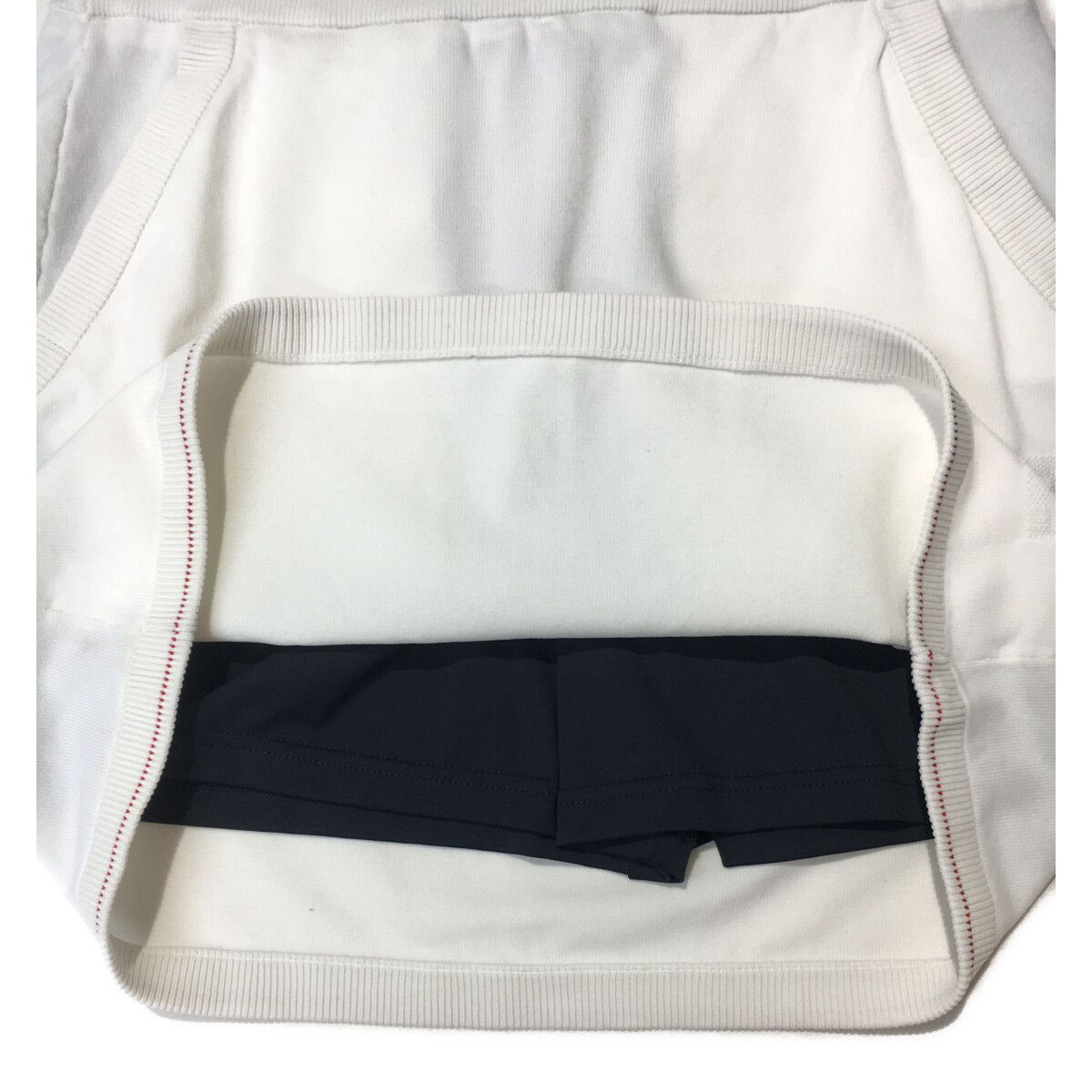 BRIEFING - coco 中古 ブリーフィング BRIEFING レディース スカート M 白 ホワイト ニット 一体型インナーパンツ 中古 レディース ブリーフィング BRIEFING スカート M 白