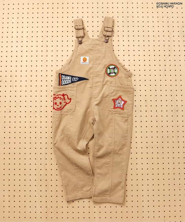 数量限定，お買い得 【OSAMU GOODSコラボ】 サロペット　ベージュ　　BREEZE　J419925 オーバーオール
