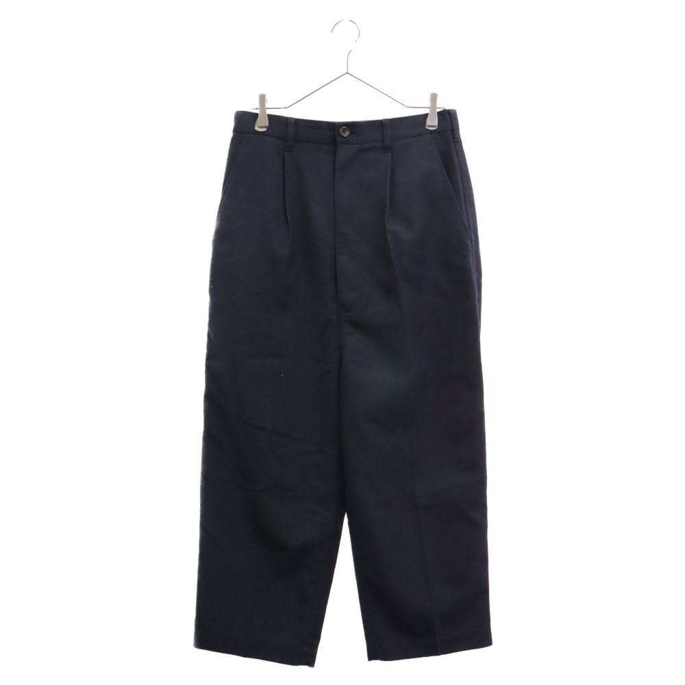 COMME des GARCONS HOMME (コムデギャルソンオム) 18AW ウールサージタックスラックスパンツ ネイビー HB-P039