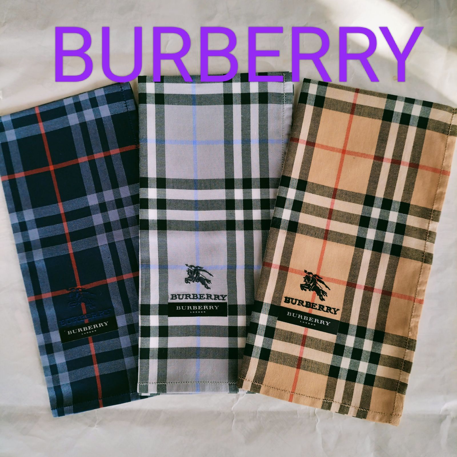 Burberryバーバリーの3ウェイルームケットとハンカチ２枚のセット Burberryバーバリーの3ウェイルームケットとハンカチ2枚のセット
