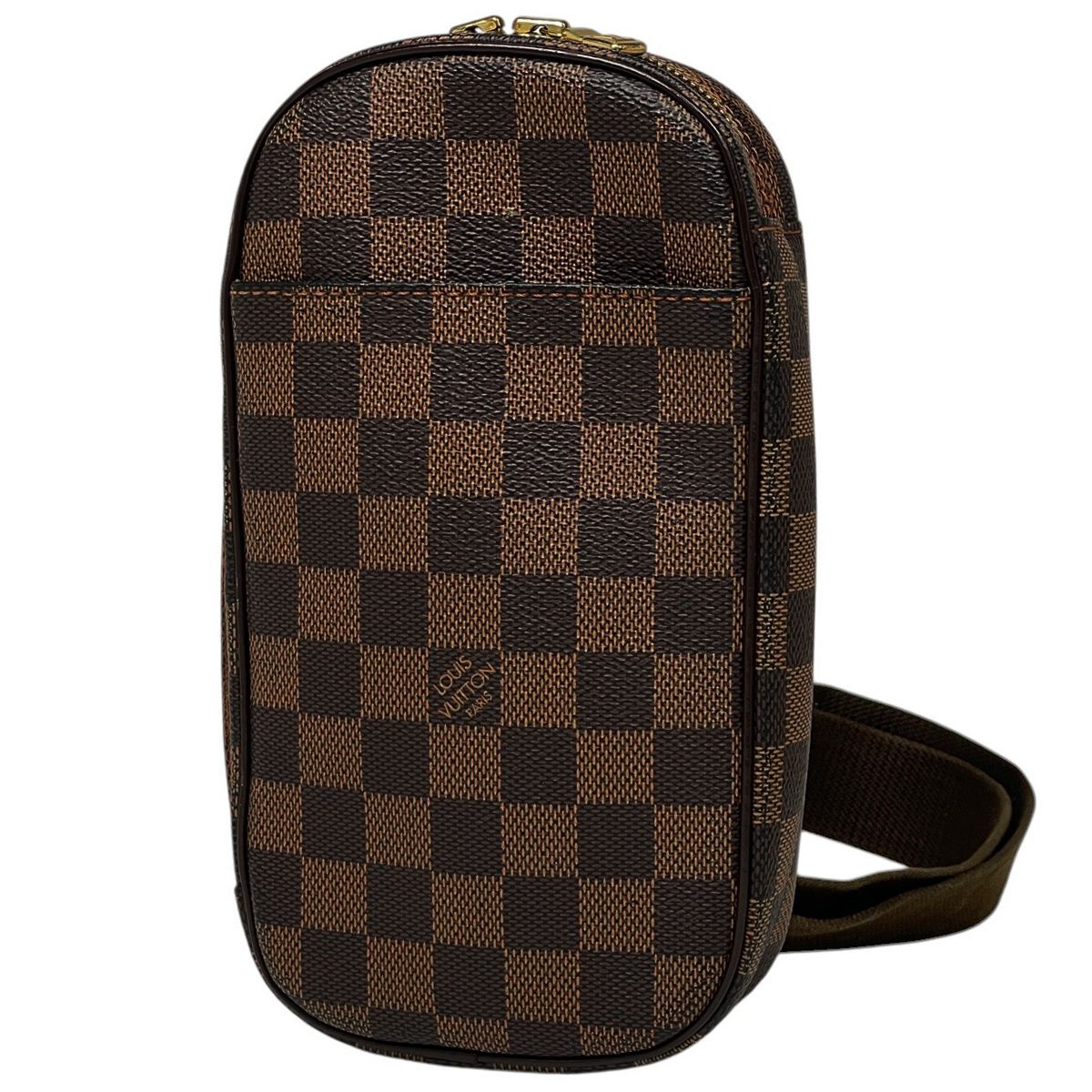 ルイ ヴィトン Louis Vuitton ポシェット ガンジュ ウエストバッグ ショルダーバッグ オーダー ボディバッグ ダミエ ブラウン N51870 レディース