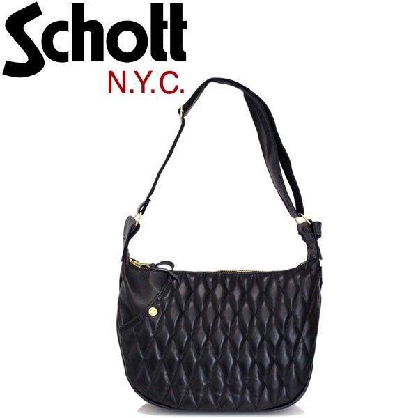 Schott (ショット) 3109022 PADDED BANANA BAG パデッドバナナ レザー 