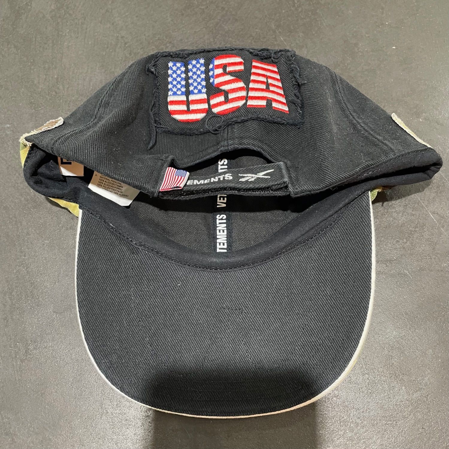VETEMENTS × Reebok 再構築キャップ 帽子 ヴェトモン リーボック