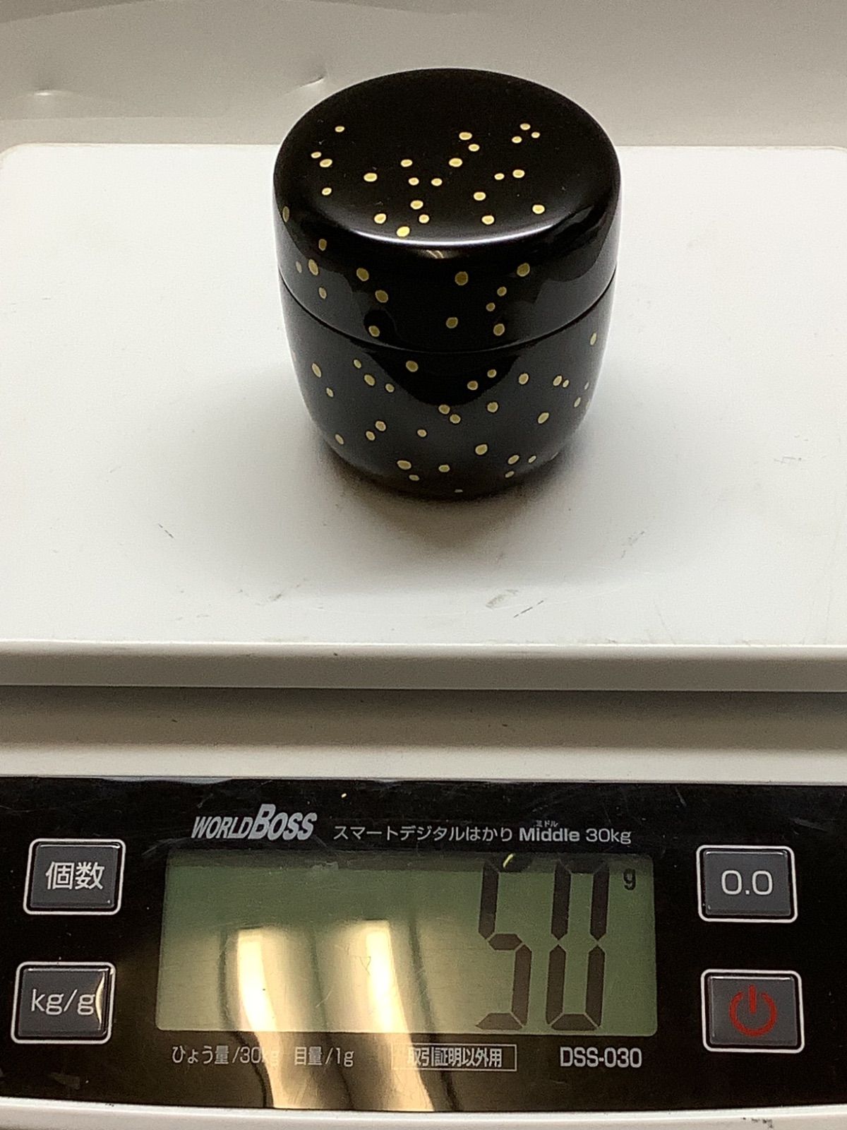 N24 未使用 麗峰作 点想蒔絵 中棗 なつめ 佐々木麗峰 茶入 共箱