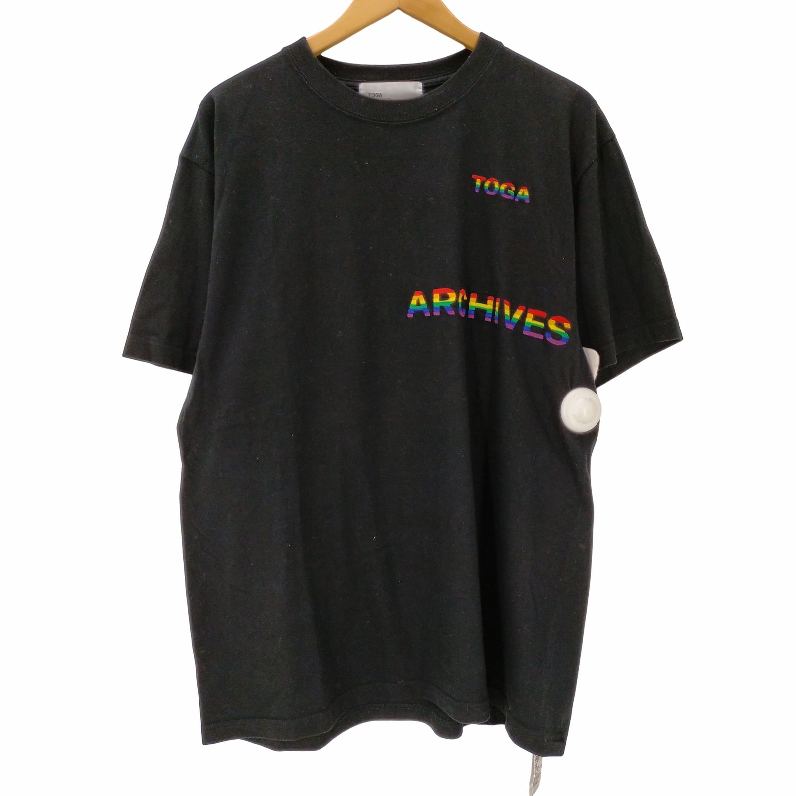 トーガアーカイブス TOGA ARCHIVES S/S ロゴ刺繍Tシャツ メンズ JPN