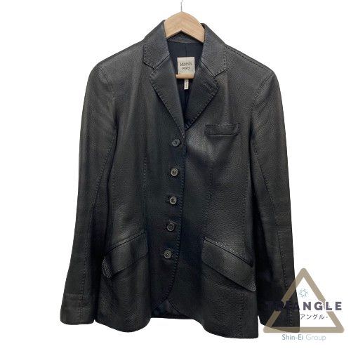 HERMES エルメス ディアスキンジャケット 鹿革 レザー 42 - メルカリ