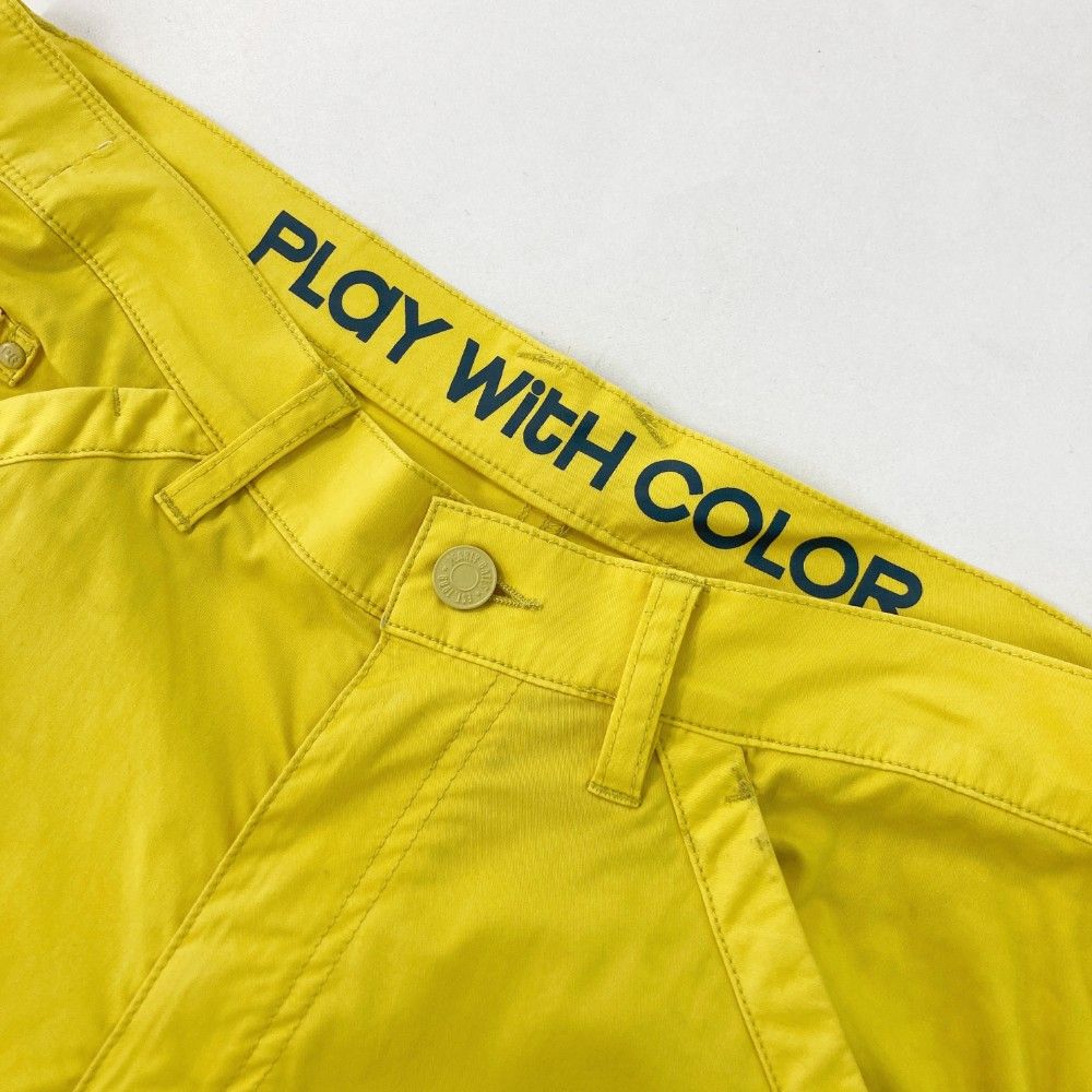 サイズ：5 PEARLY GATES パーリーゲイツ ストレッチパンツ イエロー系