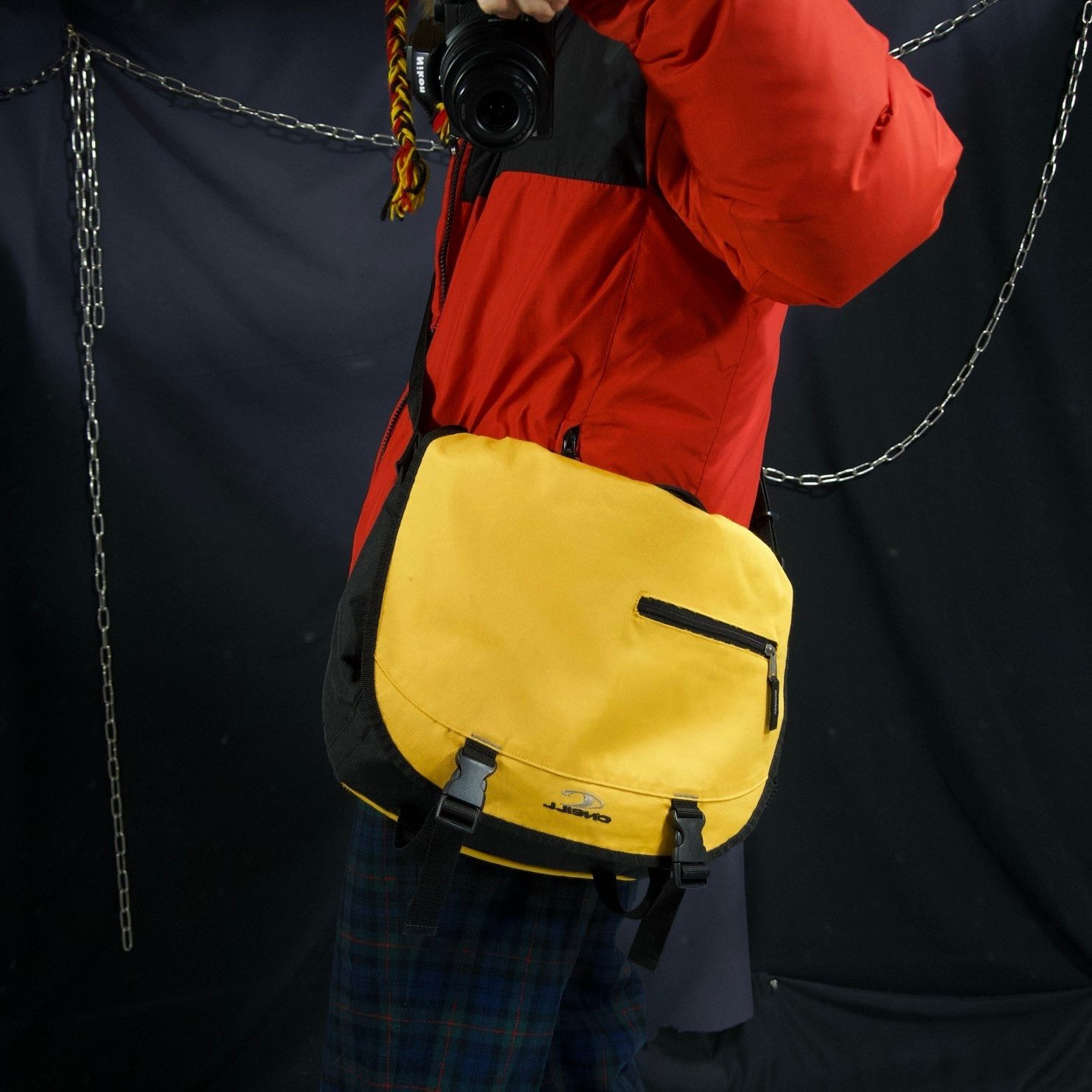 00s 90s オニール ショルダーバッグ メッセンジャーバッグ オレンジ O'NEILL Messenger One Shoulder Bag オニール メッセンジャー