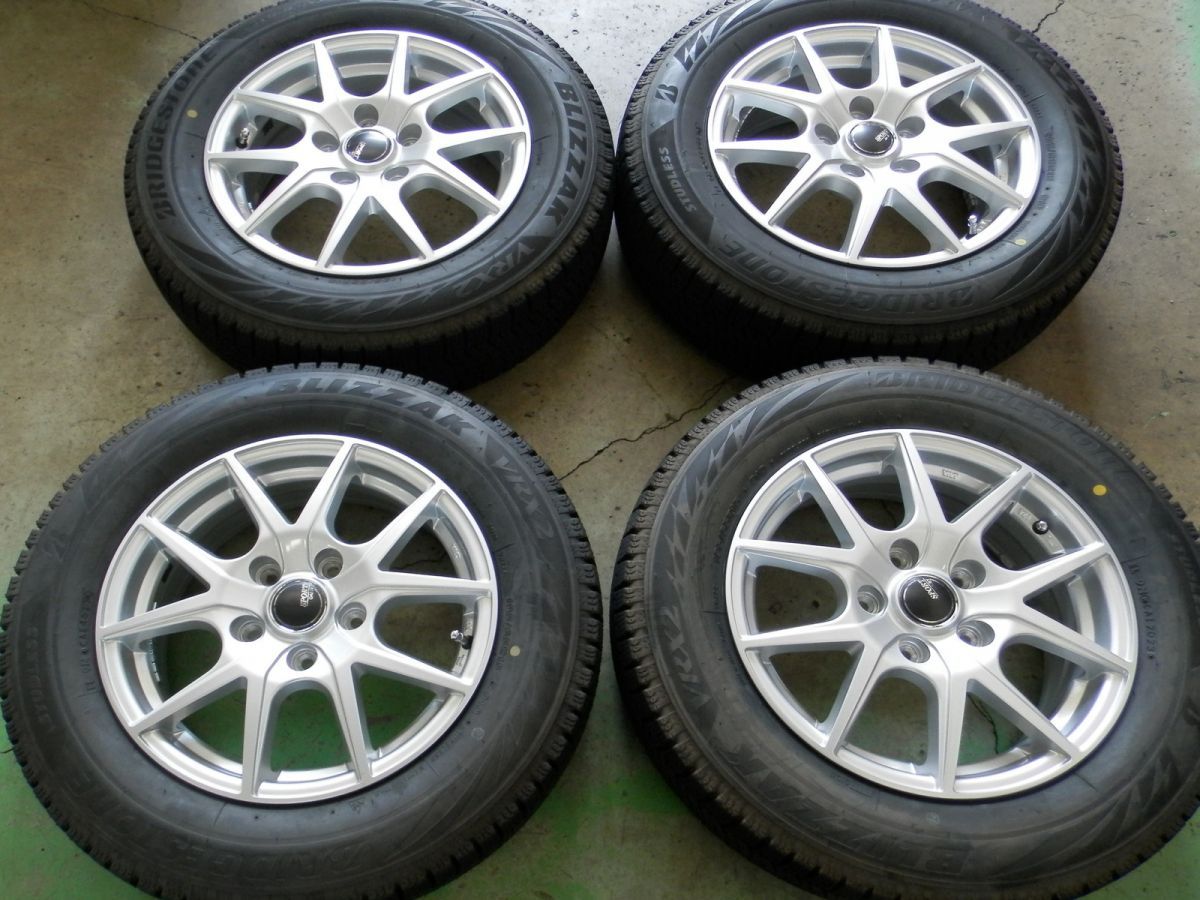 SPORT DAISY 15インチ 社外アルミホイール付スタッドレスタイヤ 4本SET 195 65R15 製 6.0J 45 5H 114.3