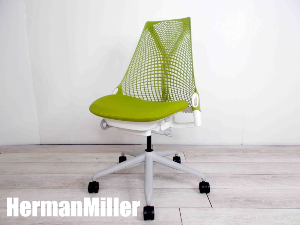 HermanMiller|ハーマンミラー セイルチェア アームレス グリーンアップル