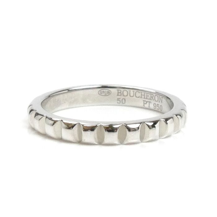 ※訳あり品 美品 ブシュロン Pt950 クルドパリ ミディアム リング 指輪 Boucheron ブシュロン Pt950プラチナ クルドパリ ミディアム