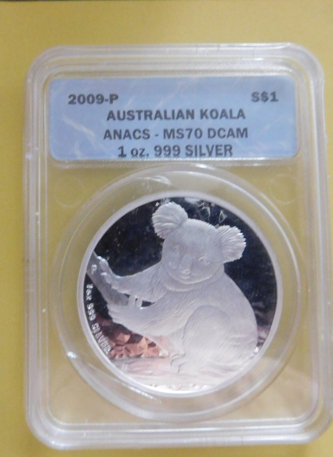 2009-P ATRALIAN KOALA BEAR DOLLAR SILVER COIN NGC GEM BU COIN