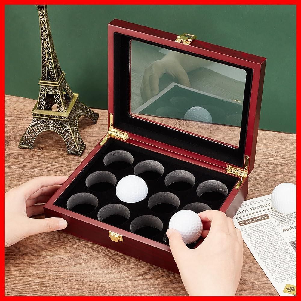 ゴルフボール木製ショーケース