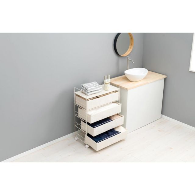 萩原 Hagihara RAN-2437WH ランドリー 新生活 インテリア 家具おしゃれ NEXPOTALLINN_EU