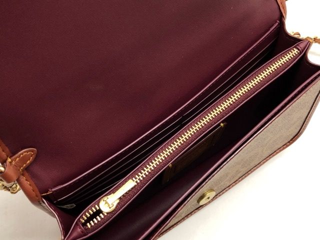 レディース 美品 COACH CI197 ビー クロスボディ シグネチャー キャンバス