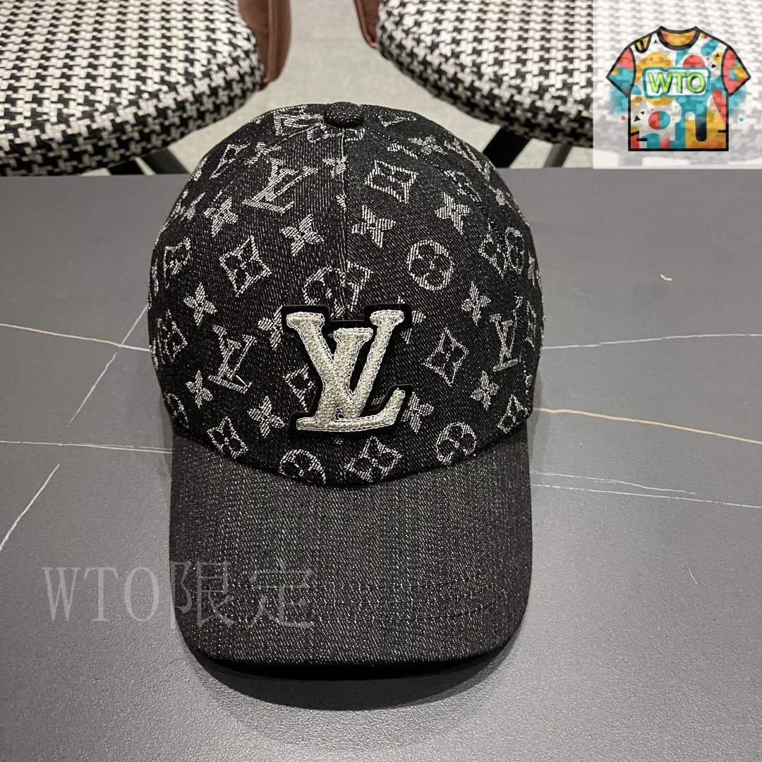今日特価】LV デニム ベースボールキャップ-2 - メルカリ