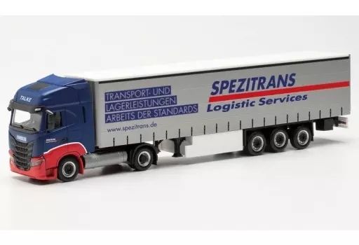 中古】ミニカー 1/87 イベコ S-Way LNG カーテンキャンバス セミ