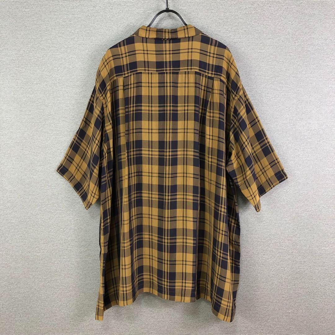 チェック ビッグ ショートスリーブ シャツ 2 ブラウン トゥジュー