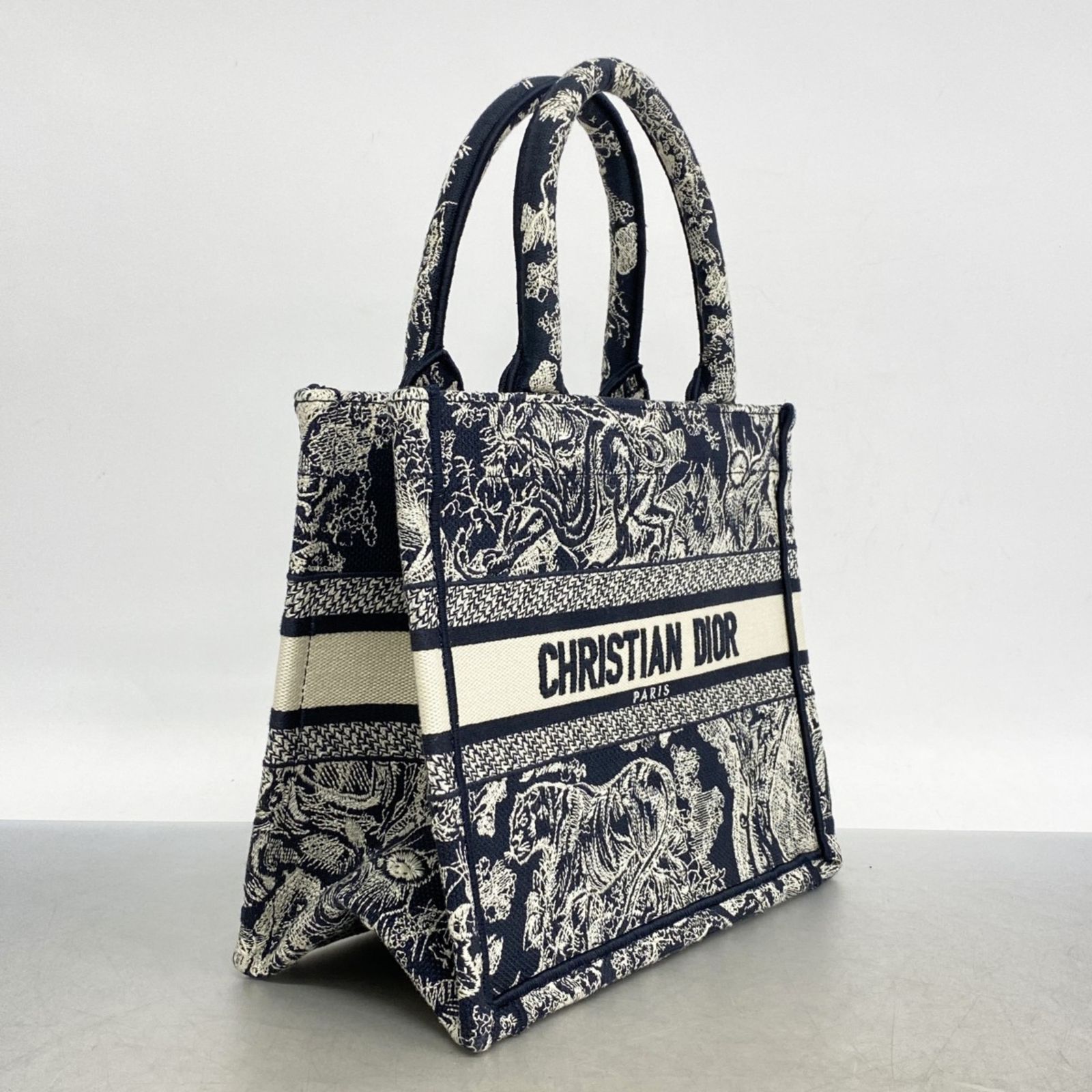 クリスチャン ディオール Christian Dior クリスチャンディオール トートバッグ ブックトート キャンバス ブラックレディース P1448915