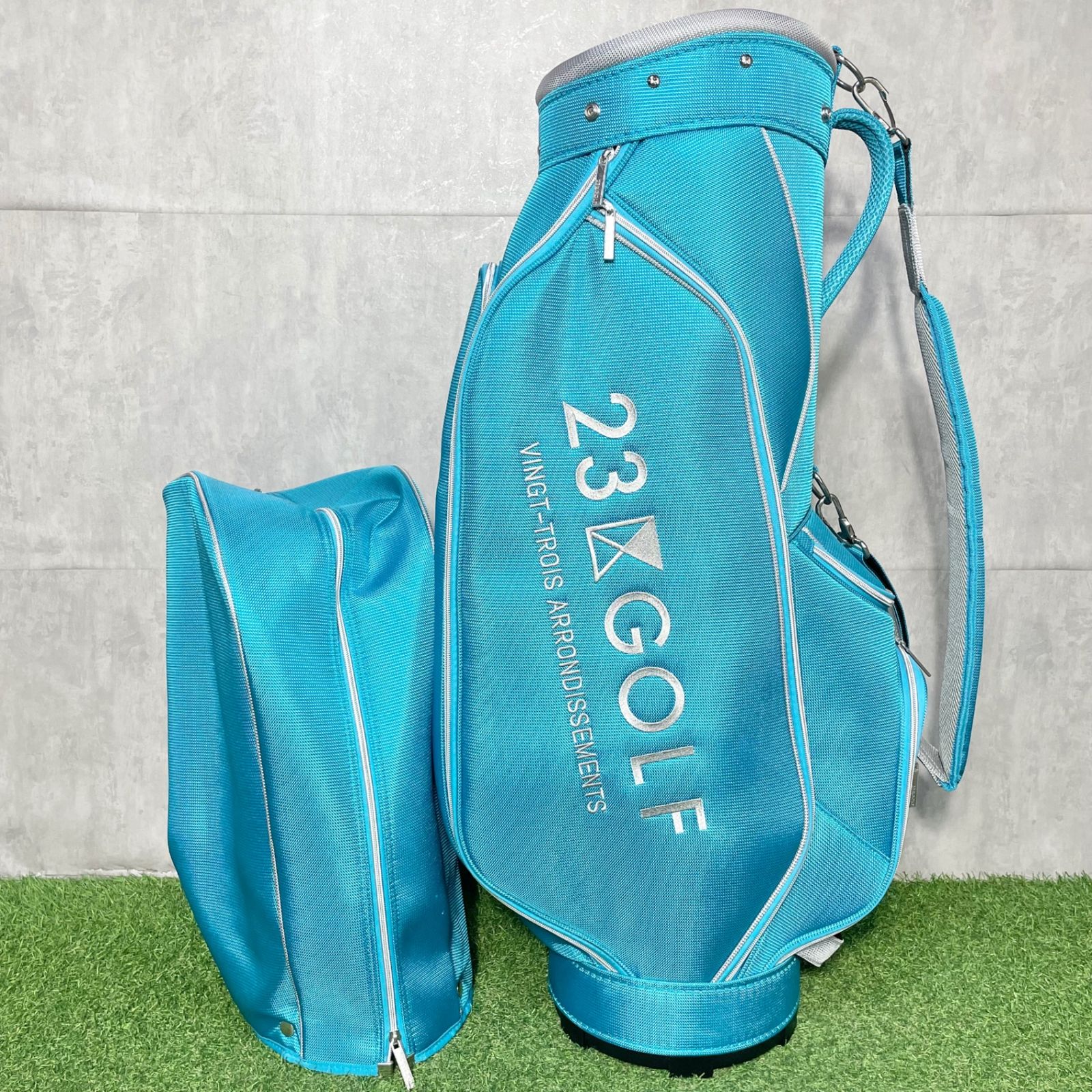 美品】23区GOLF ニジュウサンクゴルフ キャディバッグ ゴルフバッグ