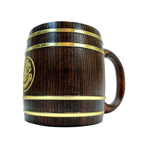 【未使用品】モンスターハンター 木樽ジョッキ ギルド紋章（ドラゴン） 1L 未使用品 Monster Hunter」シリーズ【ギルド紋章・ドラゴン】木樽
