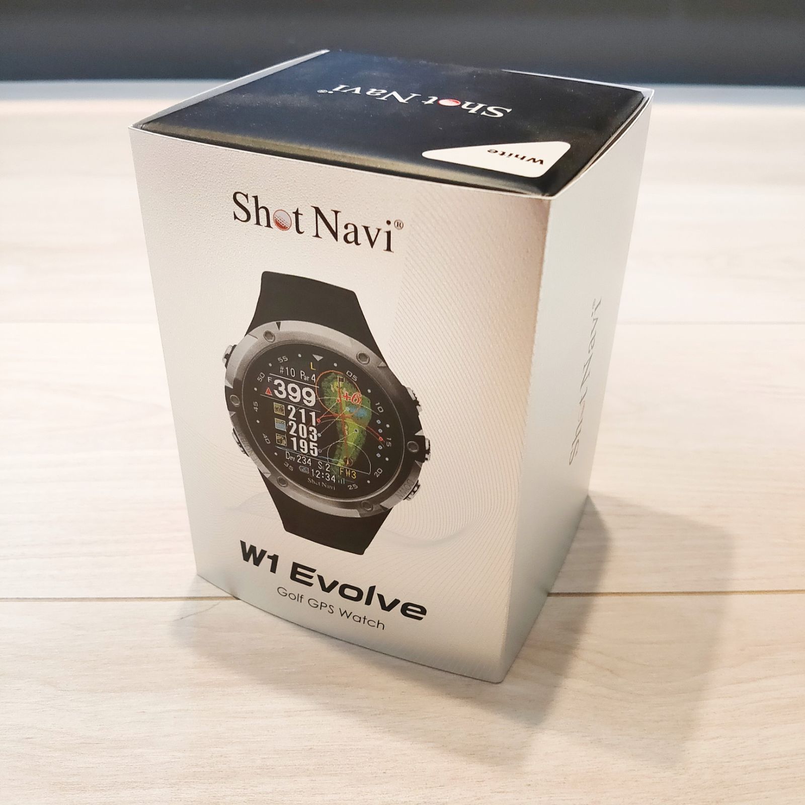 新品 ShotNavi W1 Evolve 白×銀 ホワイト シルバー（GPSナビ）